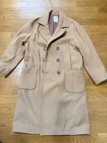 레젠다 코트 체스터 코트 더블 코트 카멜 롱 코트