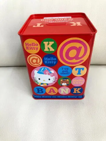 헬로키티 저금통 캔