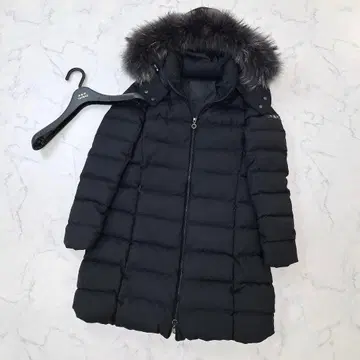 새상품급 TATRAS 인기 라비아나 다운 코트 퍼 행거 포함 02 블랙