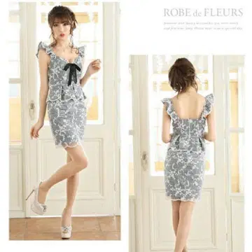 ROBE de FLEURS 깅엄 체크 드레스