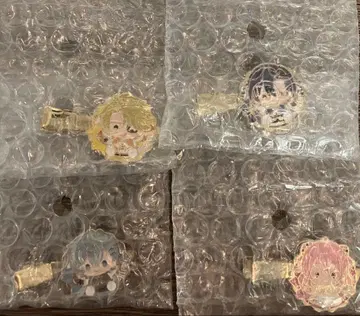 컬러풀 피치 메탈 헤어 클립 4종 세트