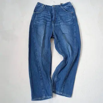 카페티 와이드 팬츠 커브 데님 캐주얼 Y2K 한국 M