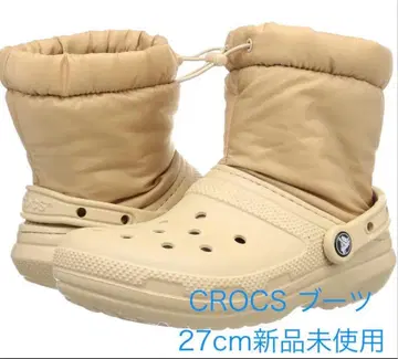 crocs 클래식 라인드 네오 퍼프 부츠 차이 27cm 미사용 새상품