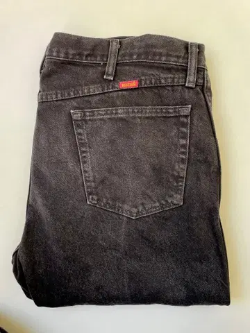 RUSTLER 블랙 데님 블랙 W38L29 구제 의류