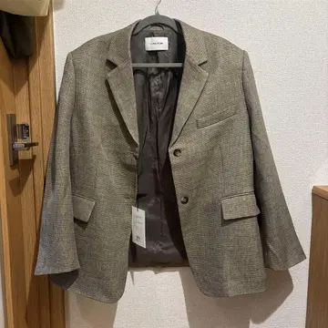 LA PEAU DE GEM 그레이 테일러드 자켓