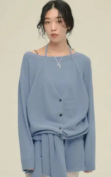 eL JEANASIS 12G Fluffy Layered Pullover