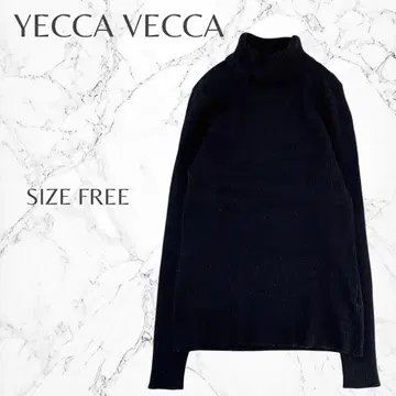예카베카 스테디셀러 심플 터틀넥 블랙 긴팔 리브 니트 하자품