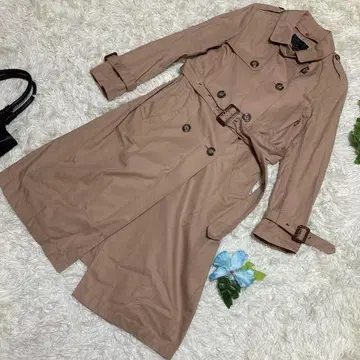 컨디션 최상 나노 유니버스 트렌치코트 베이지 코튼 36 S 사이즈