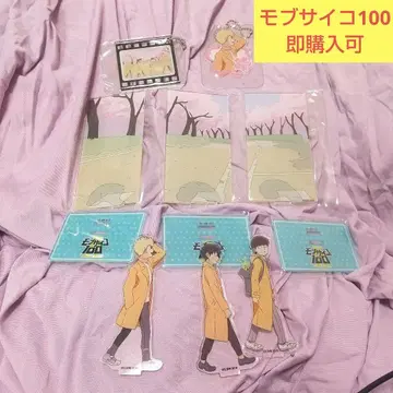 몹사이코100 콜라보 카페 본포 콜라보 카페 봄 벚꽃 아크릴 스탠드 키링