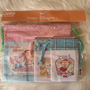 디즈니 닷피, 리나벨, 쿠키 앤 파우치 3개 미사용 새상품
