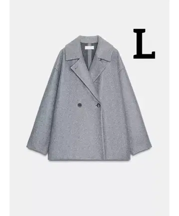 미사용 새상품 ZARA 소프트 더블 브레스트 코트 L