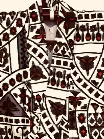 레트로 명선 기모노 158cm (339)