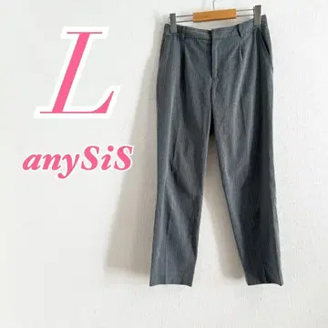 anySiS 애니시스 그레이 와이드 팬츠 L 글렌체크 슬랙스