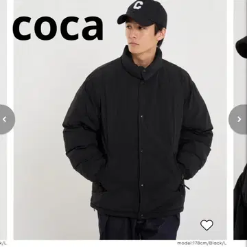 coca 나일론 타슬란 충전솜 스탠드 자켓 블랙 M 사이즈