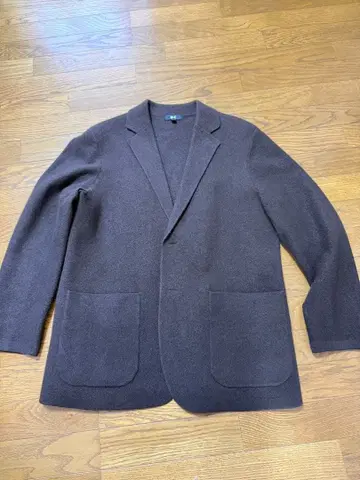 UNIQLO 니트 자켓 브라운