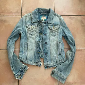 Abercrombie & Fitch 라이트 블루 데님 자켓 M
