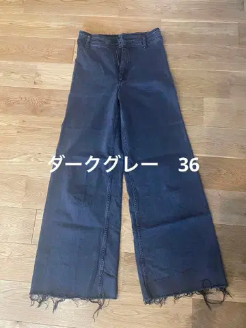 ZARA 마린 스트레이트 데님 다크 그레이