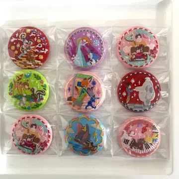 디즈니 자수 캔뱃지 주토피아 안나와 눈의 여왕 베이맥스 밤비 외