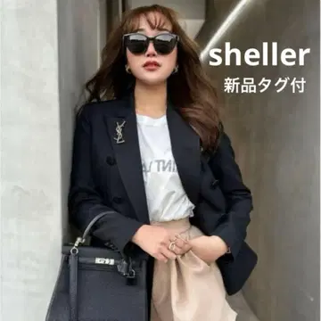 택 포함 새상품 sheller 셰리에 더블 브레스트 테일러드 자켓