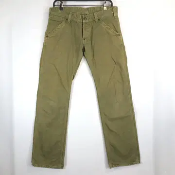 블루포트 BLUE PORT 덕지 팬츠 W32 밑단 체인 일본제