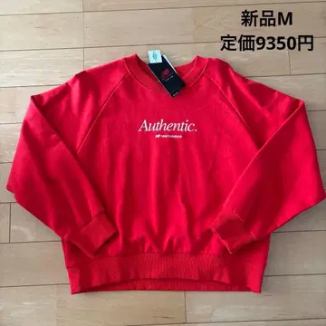 새상품 뉴발란스 맨투맨 트레이닝복 여성용 레드 M