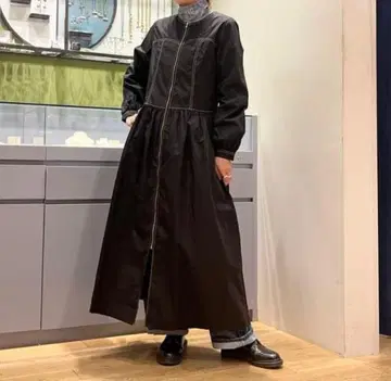 네이비 긴팔 셔츠 원피스