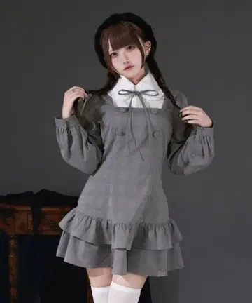 Pal elfy 클래시컬 셔츠 레이어드 원피스