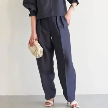 드로잉 넘버스 실키 더블 크로스 크롭 팬츠 네이비 36