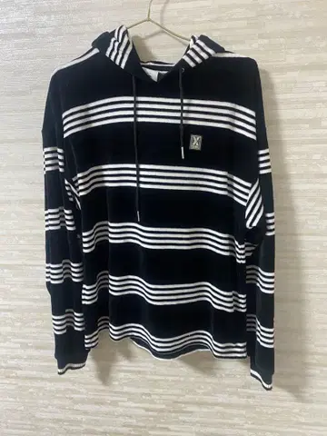 x-girl 벨로아 보더 후드티