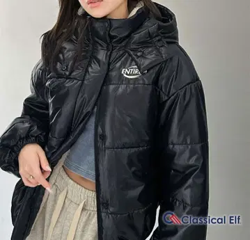 새상품 패딩 자켓 다운 자켓 블랙 L 사이즈 클래식 엘프
