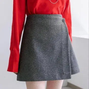 mystic 기모 랩 미니 치마바지 그레이 사이즈 1