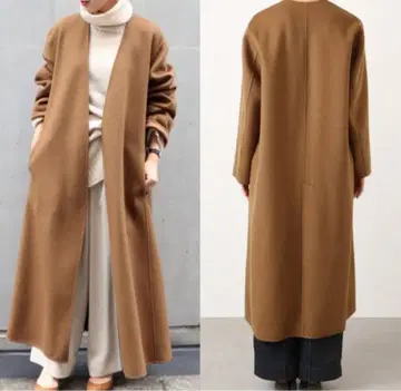 플라주 해밀턴 노카라 코트 38 카멜