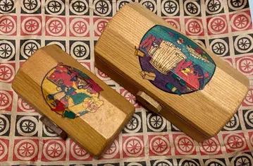 쇼와 레트로 톰과 제리 보물 상자풍 입상 앤티크 1992 소품함풍