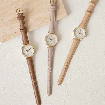 [ somyon ] 미색 컬러 벨트 워치 / 손목시계