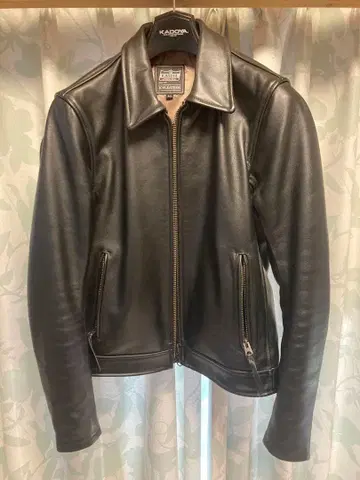 블랙 가죽 싱글 라이더 자켓