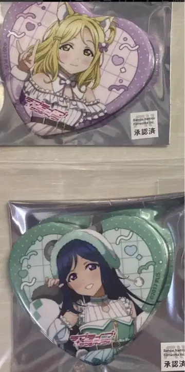 러브 라이브! 선샤인!! 소프맵 캔뱃지 오하라 마리 마츠우라 카난