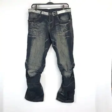 00s archive PPFM 3D denim 3D 데님 팬츠