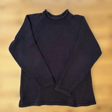 90s j.crew 롤넥 코튼 니트 스웨터 거인 택