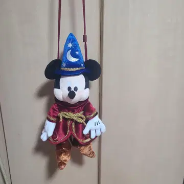 [정품] 미키 판타지 봉제 인형 숄더백 홍콩 디즈니
