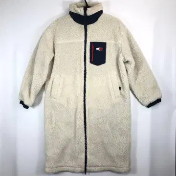 타미힐피거 리버서블 보아 코트 네이비 내추럴 XS 사이즈