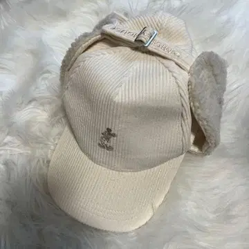 디즈니 미키 플라이트 캡 코듀로이/보아 모자