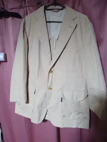 밀라 쇤 방수 코튼 캐주얼 테일러드 코트 베이지