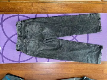 ZAPA 블랙 배기 데님