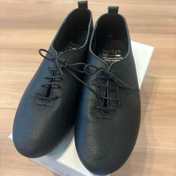 Recipe 블랙 레이스업 슈즈 일본제