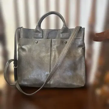 마가렛호웰 루크 2way 숄더백 가죽 그린