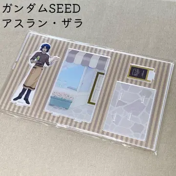 미사용 건담 SEED 아스란 자라 아크릴 스탠드 디오라마