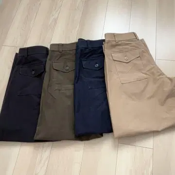 유니클로 저지 배럴 레그 팬츠 M 중고 4개