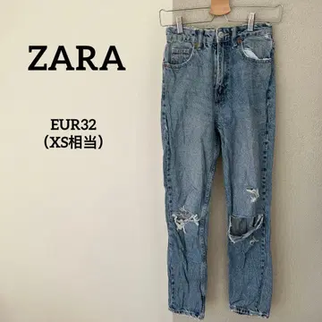 ZARA 라이트 블루 데미지 가공 스키니진 EUR32 (XS 상당)