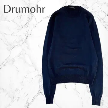 돌모어 이탈리아제 울 혼방 심플 크루넥 긴팔 니트 스웨터