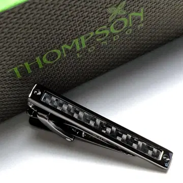 tst88 톰슨 넥타이핀 건메탈 x 블랙 탄소섬유 숏